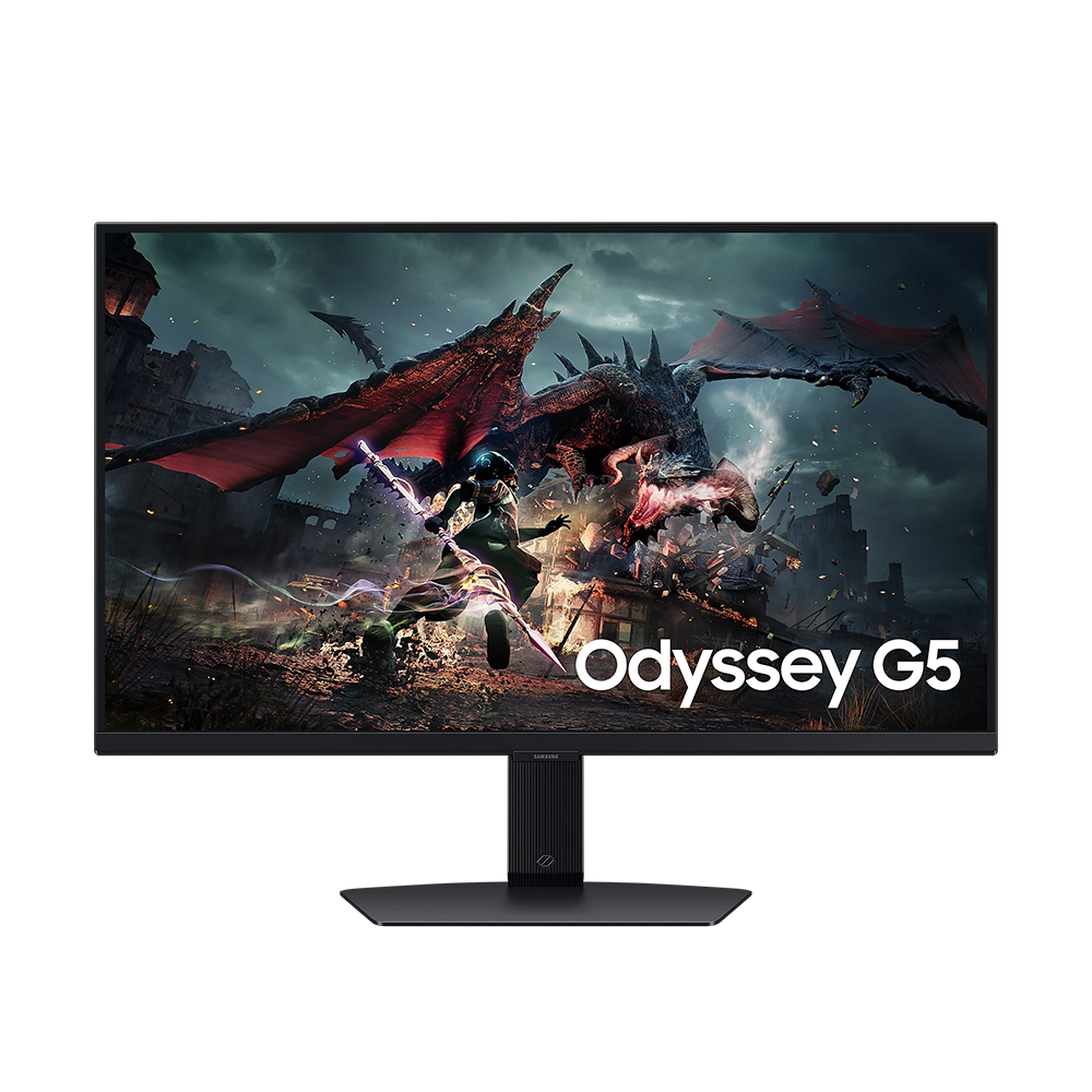 Samsung LS27DG502EMXUE 27 Inch Odyssey G5 QHD 2K Gaming Monitor 180Hz with Immersive Gameplay Experience