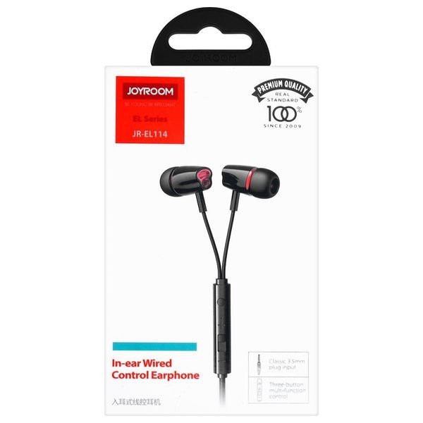 Joyroom JR-EL114 - Headphone In Ear - Black