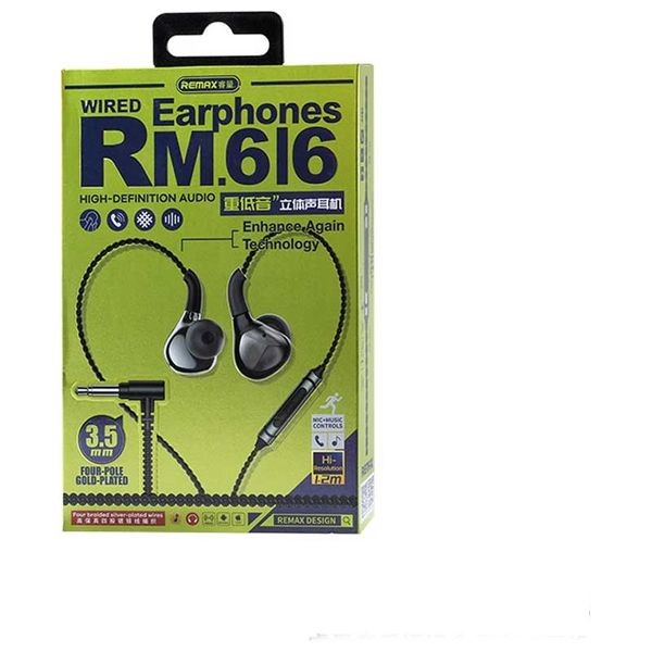 Remax RM-616 - Headphone In Ear - Black