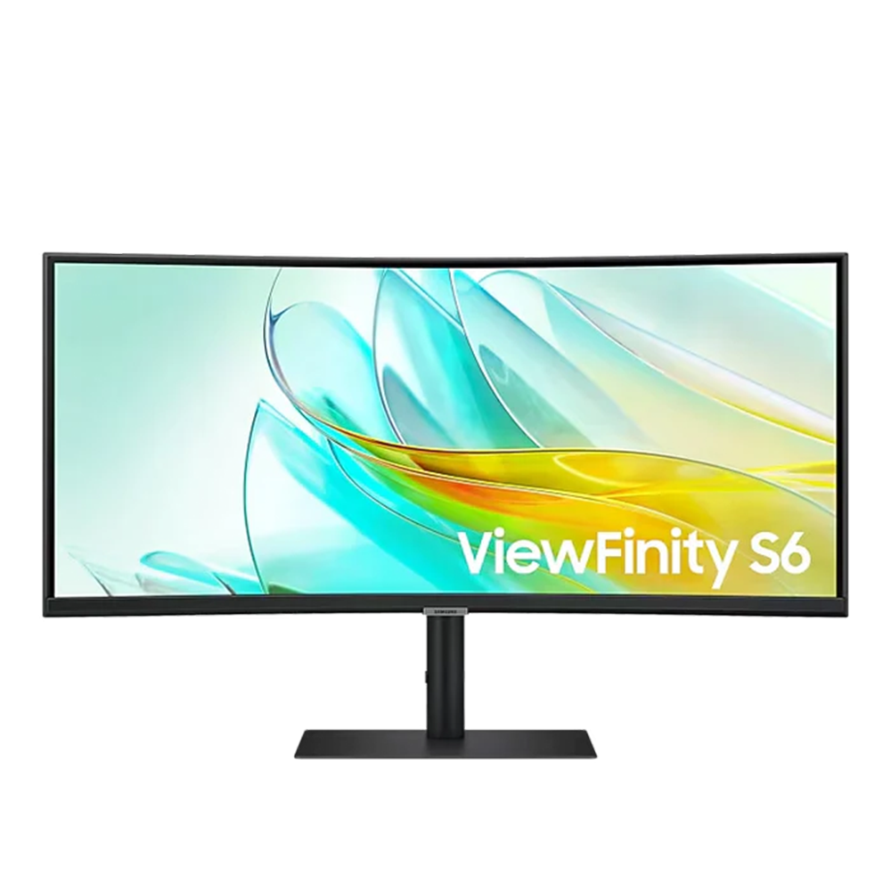 Samsung LS34C654UAMXUE 34in ViewFinity S6 Ultra WQHD Curved VA Monitor 100Hz HDR10 with Built-in Speakers
